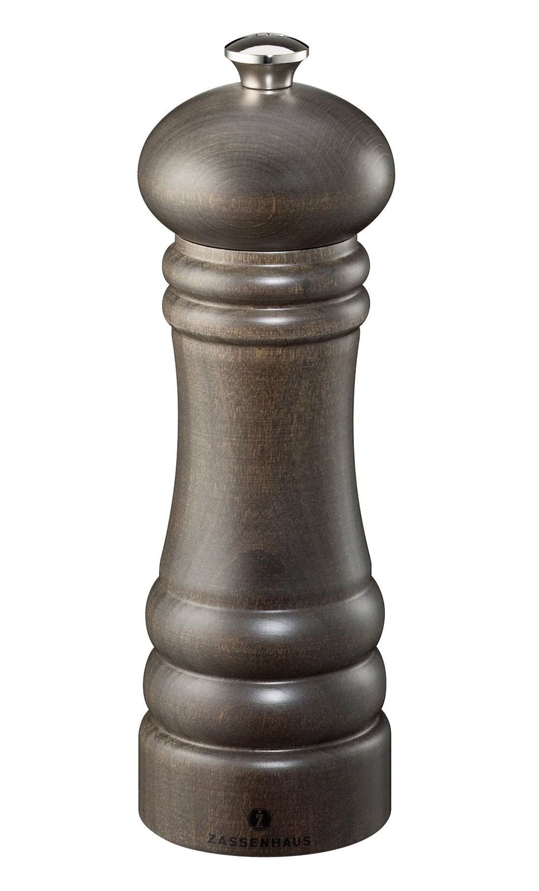 Zassenhaus 20120 Pfeffermühle "Berlin" 18 cm, Buche dunkel gebeizt Dark Beech Wood 18cm, Dark Beech
