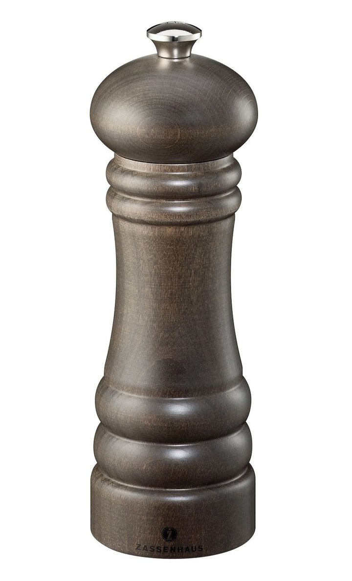 Zassenhaus 20120 Pfeffermühle "Berlin" 18 cm, Buche dunkel gebeizt Dark Beech Wood 18cm, Dark Beech