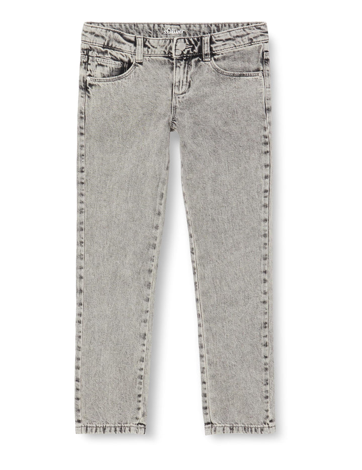 s.Oliver Mädchen Jeans Hose,Kathy Slim Fit Jeans Hose,Kathy Slim Fit 110 Grau, 110 Grau