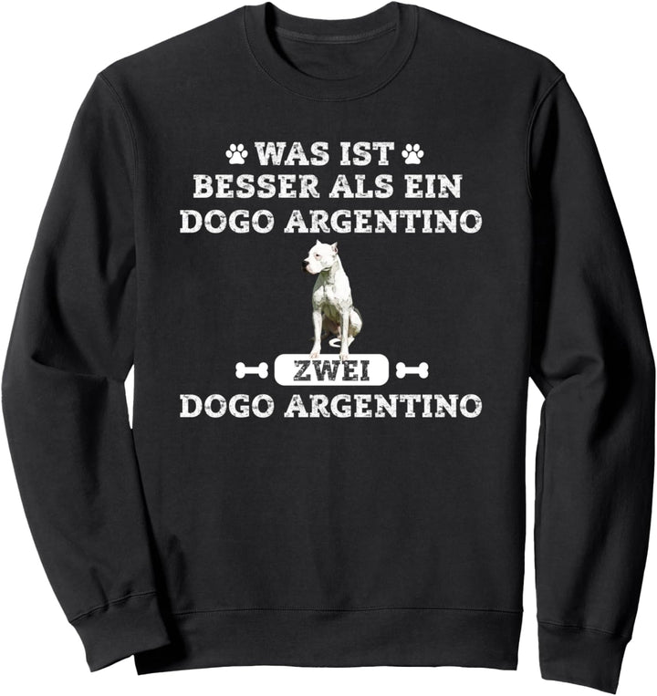 Zwei Dogo Argentino Hunde Design - Dogo Argentino Sweatshirt