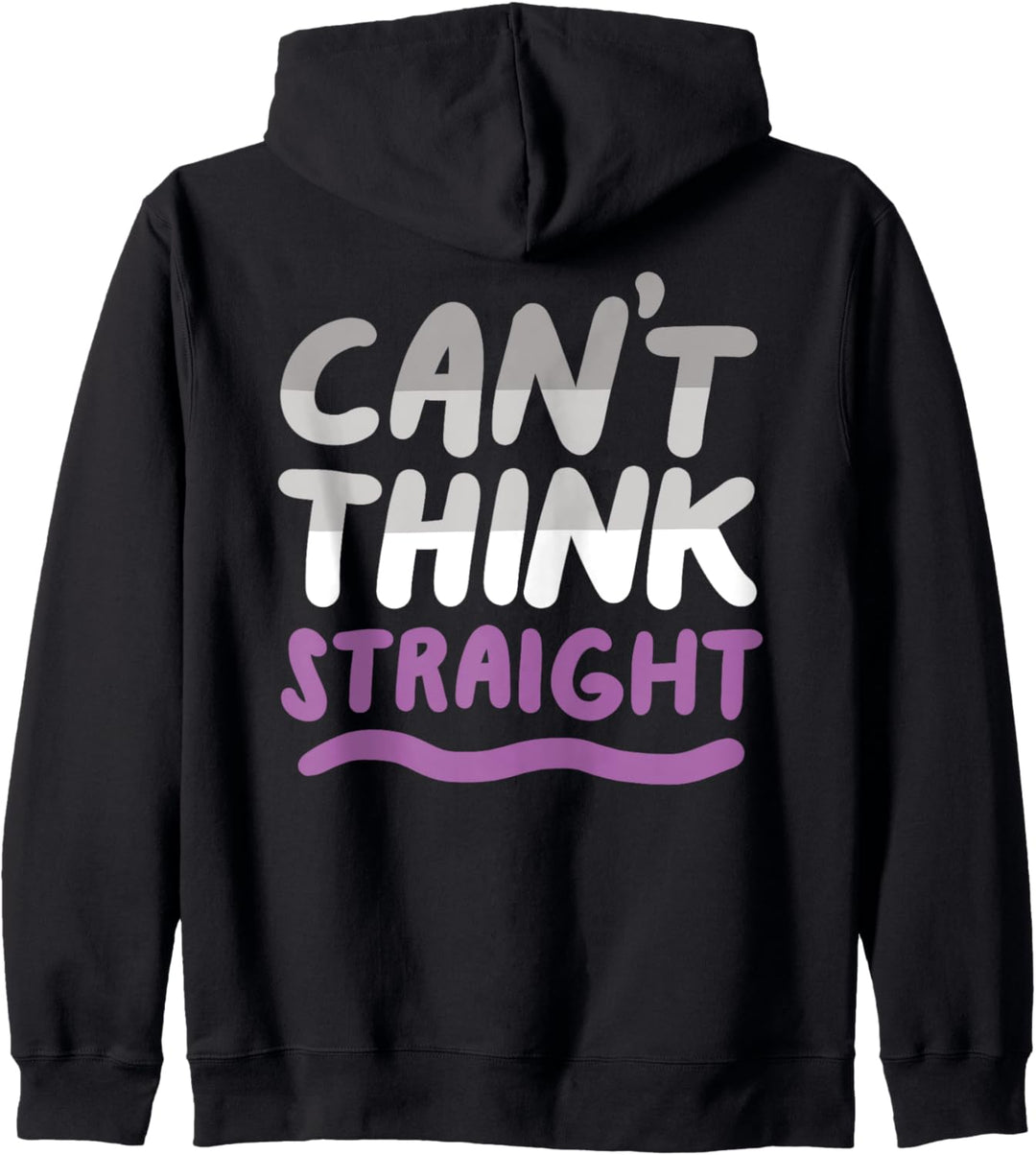 Can't Think Straight Asexuelle LGBTQIA Ace Pride Flagge Kapuzenjacke