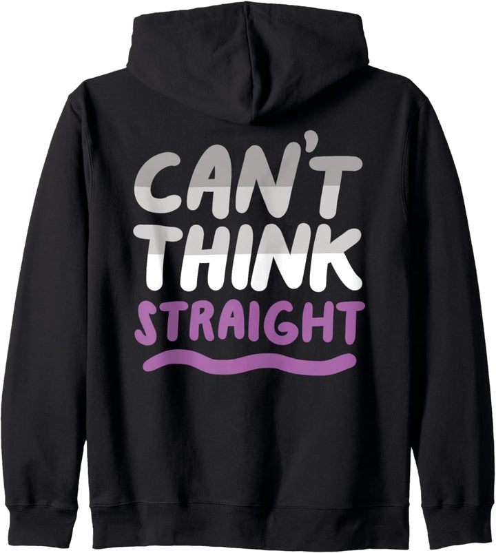 Can't Think Straight Asexuelle LGBTQIA Ace Pride Flagge Kapuzenjacke
