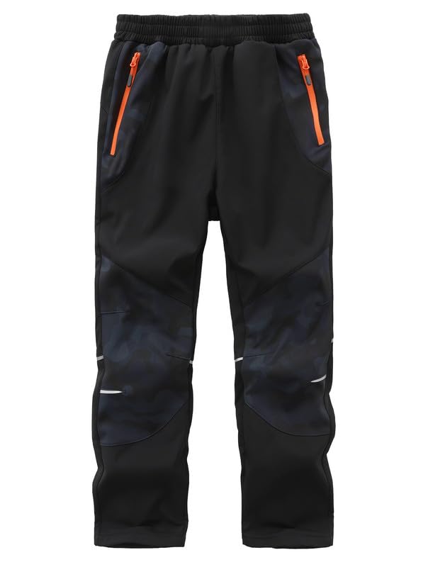 Zzkouine Kinder Softshellhose Schneehose Thermohose Hosen Jungen Mädchen Winterhose Outdoorhose Wand