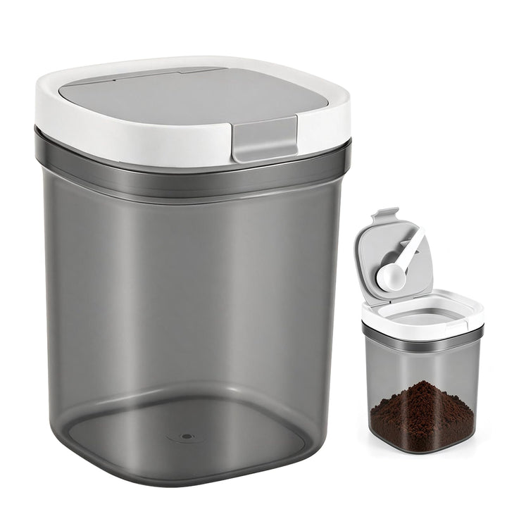 Vakuum Kaffeedose 1300ml, Kaffeedose luftdicht mit Löffel und Deckel, Kaffeepulver Behälter für Kaff