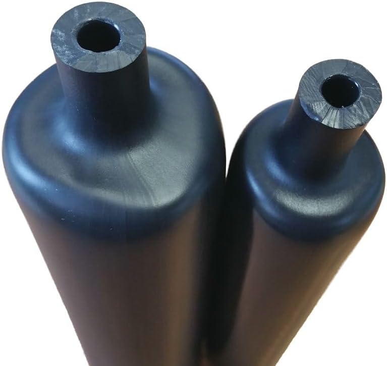 netproshop Schrumpfschlauch 6:1 Dickwandig mit Kleber Schwarz, Grösse:50.8/8.3 mm, Menge:1 Meter 50.