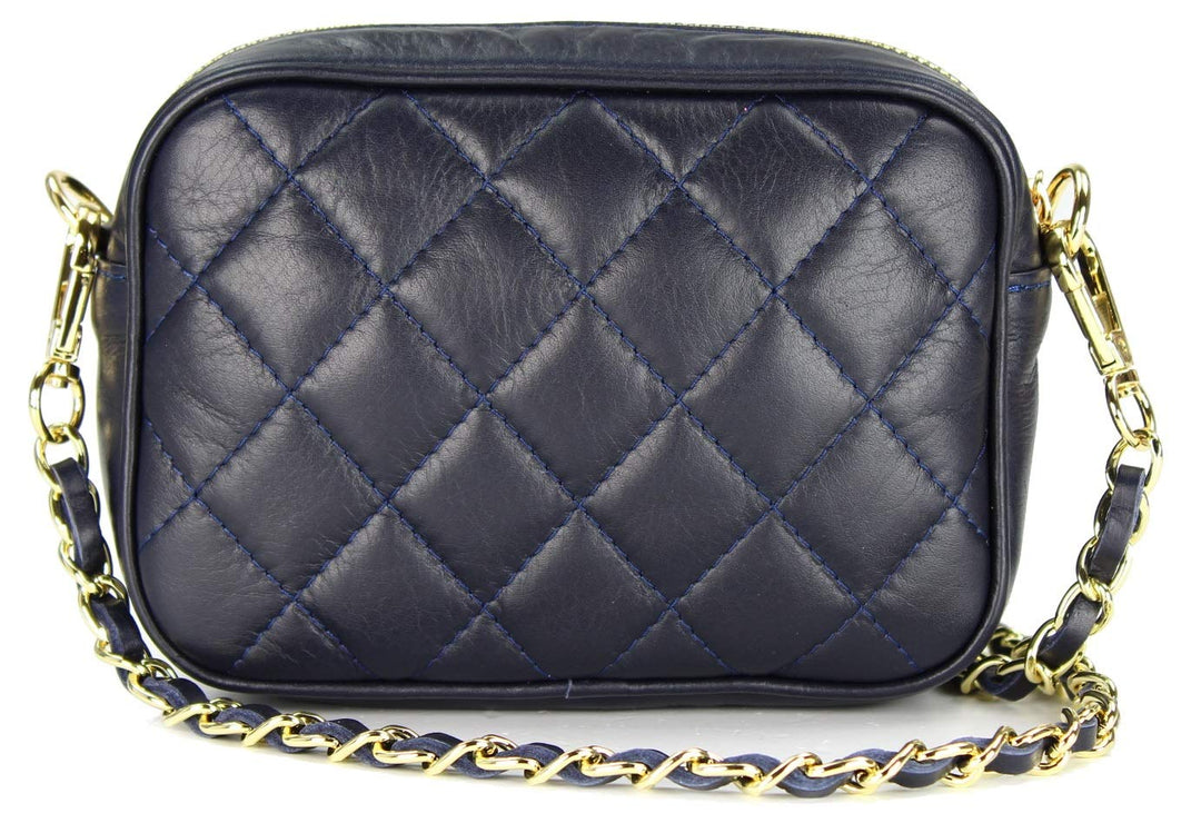 Belli italienische Echt Nappa Leder Abendtasche Damentasche kleine Umhängetasche zum Ausgehen gestep