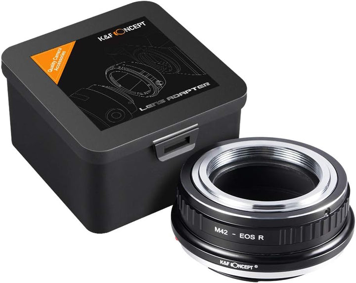 K&F Concept M42-Canon EOS R Bajonettadapter Objektiv Ring für M42 Objektiv auf Canon EOS R-Mount Kam