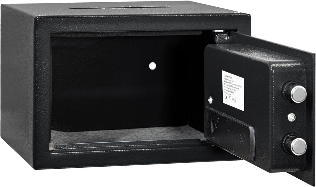 Genie Hand – Elektronischer Tresor Safe mit Einwurfschlitz – B-Klasse-Schloss – Anti-Bounce-Technolo