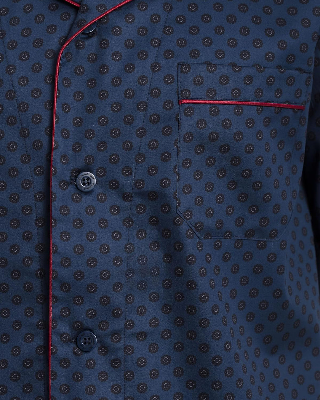 Revise RE-950 Kurzer Herrenpyjama - Schlafanzug für Herren - Pyjama – 100% Baumwolle S Dunkelblau C3