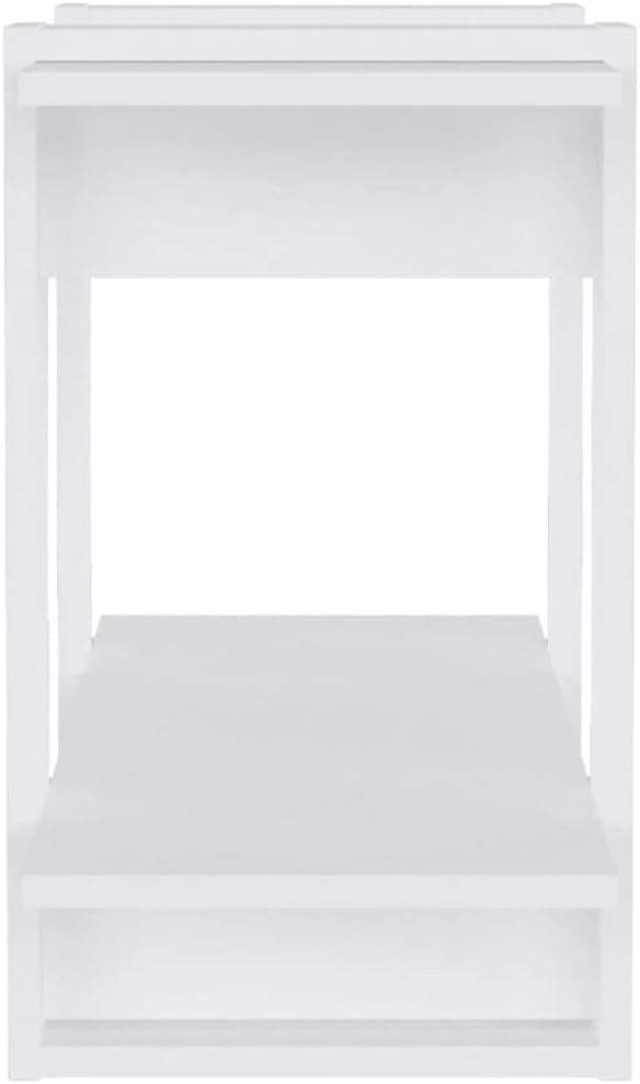 homiuse BüCherregal Hochglanz-Weiss Raumteiler Regal 80x30x51 cm Raumteiler Regal Holzregal Wohnzimm