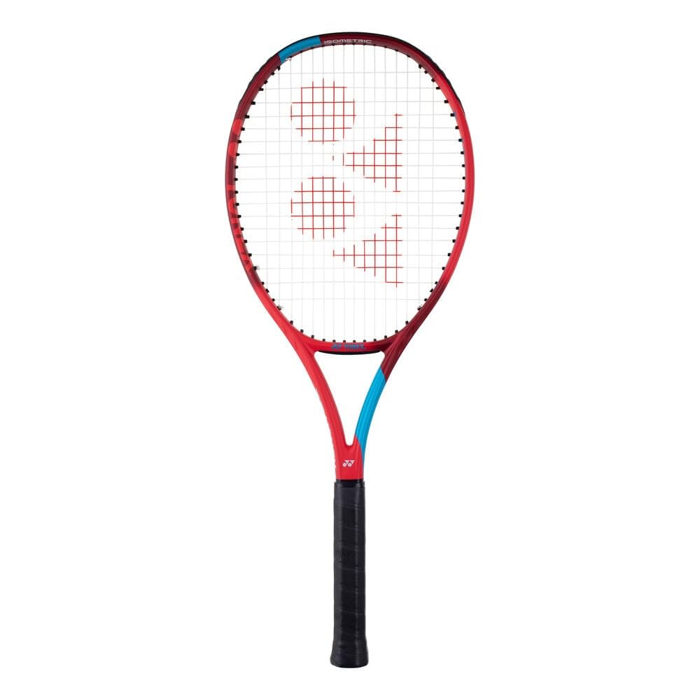 Yonex New Vcore Feel Tango Red besaitet 250g Tennisschläger Rot - Blau Griffstärke, 2