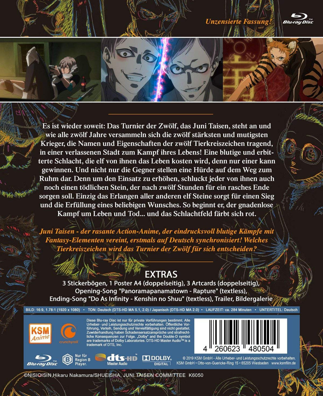 Juni Taisen - Gesamtedition: Episode 01-12 [Blu-ray], Blu-ray