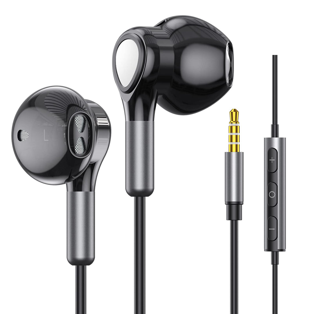 Kopfhörer mit Kabel, In Ear Kopfhörer Kabel in Ear Ohrhörer 3.5mm Klinke Kopfhörer mit Mikrofon, Lau