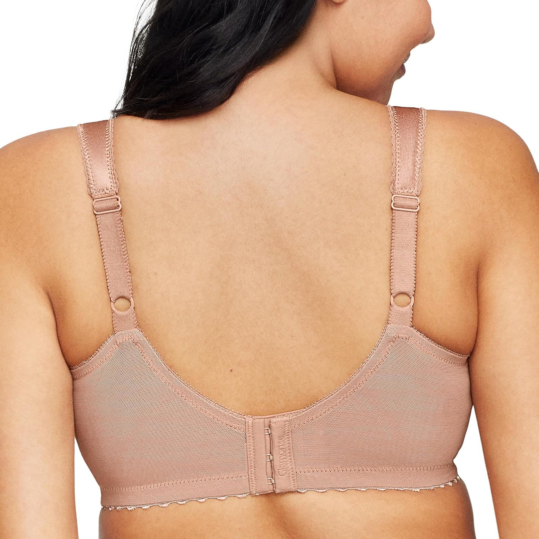 Glamorise Damen Bügelloser MagicLift-Stütz-BH für grosse Grössen Nr. 1000 85C Cappuccino, 85C Cappuc