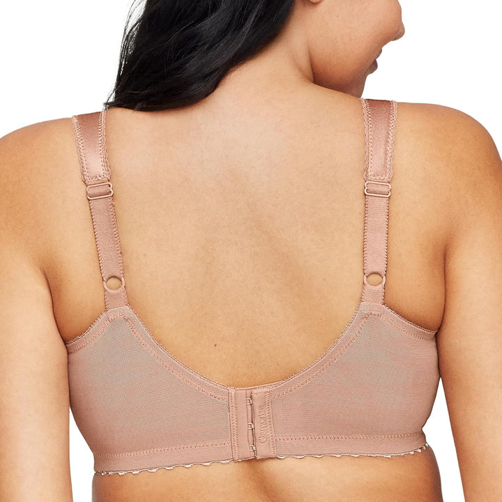 Glamorise Damen Bügelloser MagicLift-Stütz-BH für grosse Grössen Nr. 1000 85C Cappuccino, 85C Cappuc