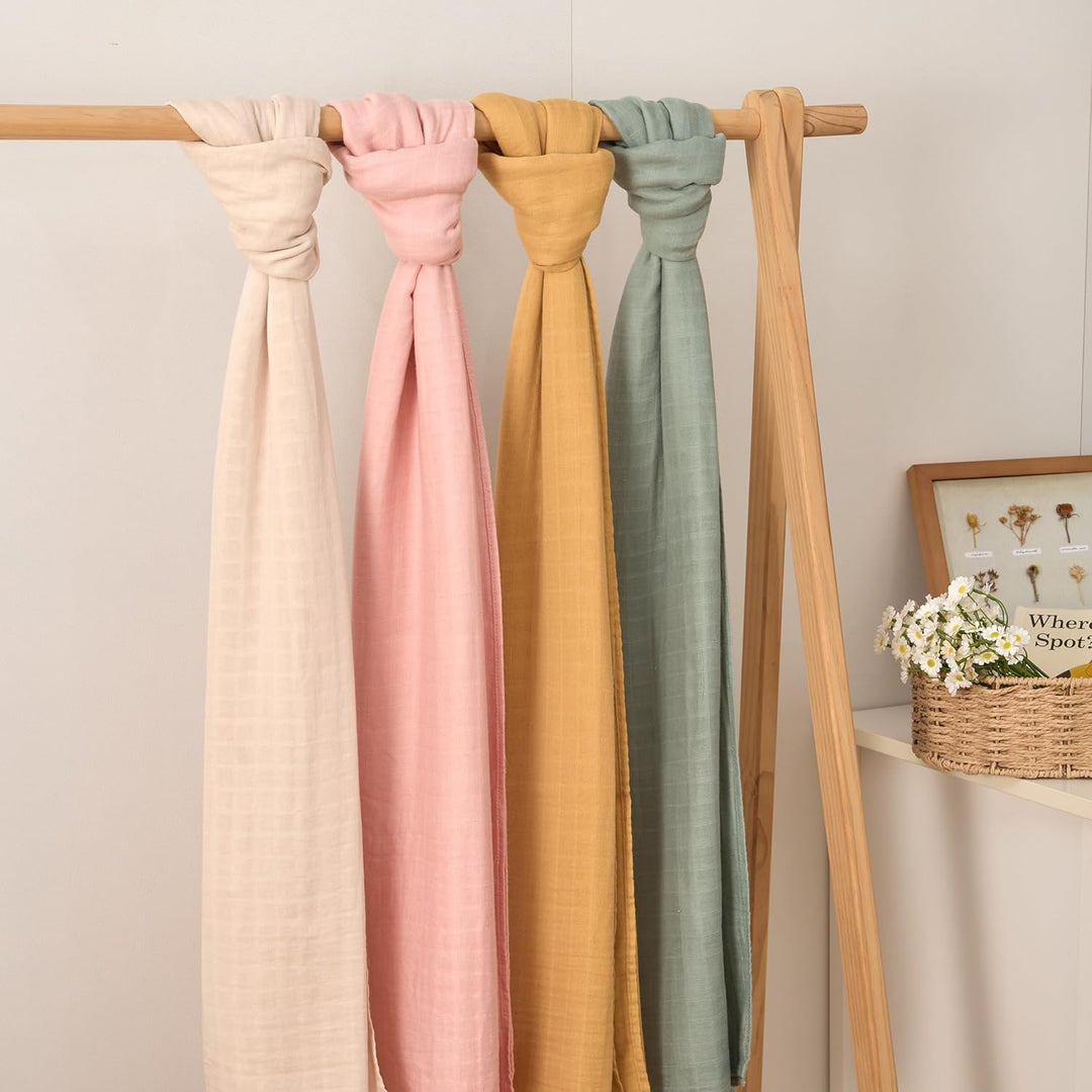 Moonkie Muslin Swaddle Blanket, Essentials Baby Empfangsdecke für Mädchen und Jungen, Säugling tragb