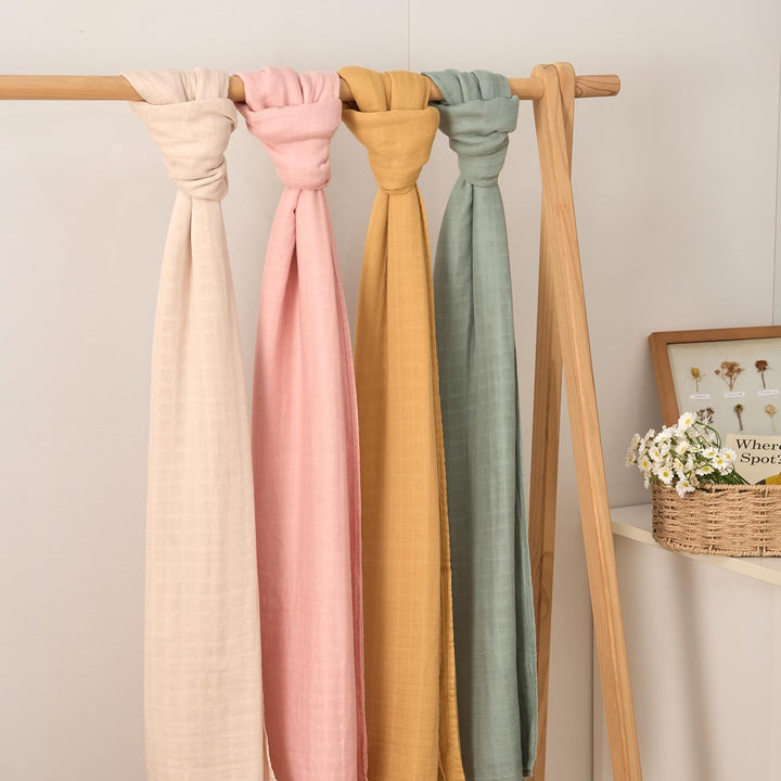 Moonkie Muslin Swaddle Blanket, Essentials Baby Empfangsdecke für Mädchen und Jungen, Säugling tragb
