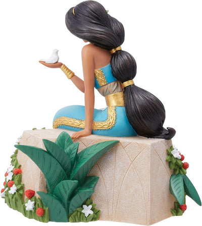 Enesco Disney Showcase Botanischer Aladdin Jasmin mit Vogelfigur, 15,2 cm, mehrfarbig