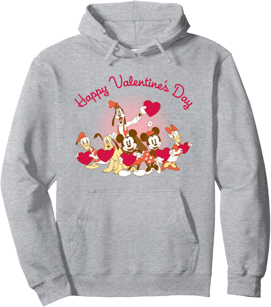 Disney Mickey Mouse & Friends Happy Valentine's Day Pullover Hoodie