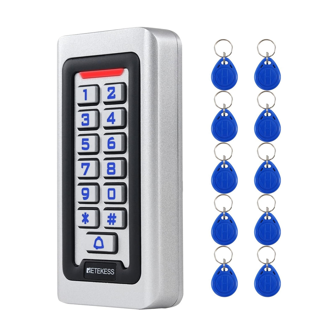 Retekess T-AC03 Codeschloss Türöffner, Codeschloss Garagentor, Wasserdichte RFID IP68, Zutrittskontr