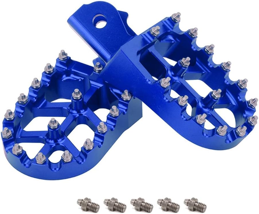 JFG RACING Dirt Bike Fussrasten,Motorrad Fussrasten Breite Fussrasten CNC Aluminiumlegierung für Sur