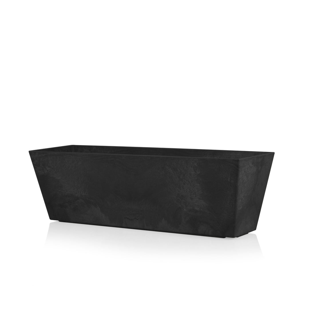 Artstone - Balkonkasten - Ella - Schwarz - Länge 55 cm, 55x17x17 cm, TER-107824