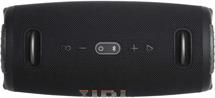 JBL Xtreme 3 kabelloser, tragbarer, wasserdichter Lautsprecher mit Bluetooth und Ladekabel in Schwar