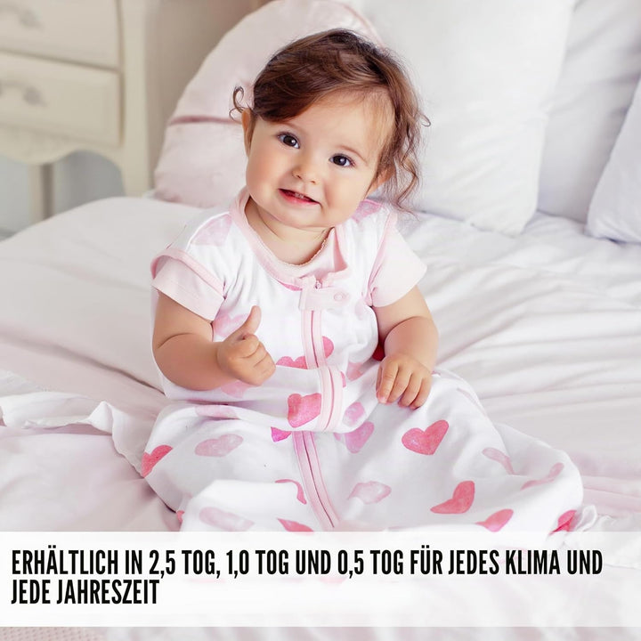 Mama Cheetah Baby Wearable Blanket, Organic Cotton Sleep Bag, Sleeping Sack with 2-Way Zipper X-Larg
