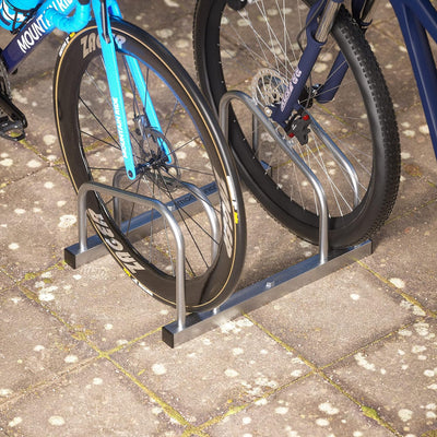 MONZANA® Fahrradständer für 2 Fahrräder 30-65 mm Reifenbreite 37 cm Radabstand Radständer Mehrfachst