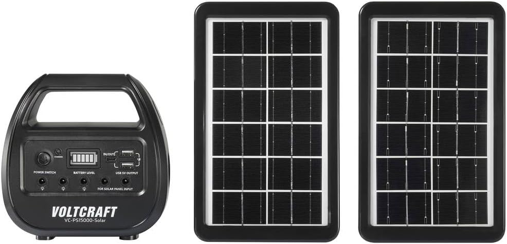 VOLTCRAFT VC-PS15000-Solar VC-14297675 Solar-Powerbank Ladestrom Solarzelle 0.51 A 3 W 15000 mAh