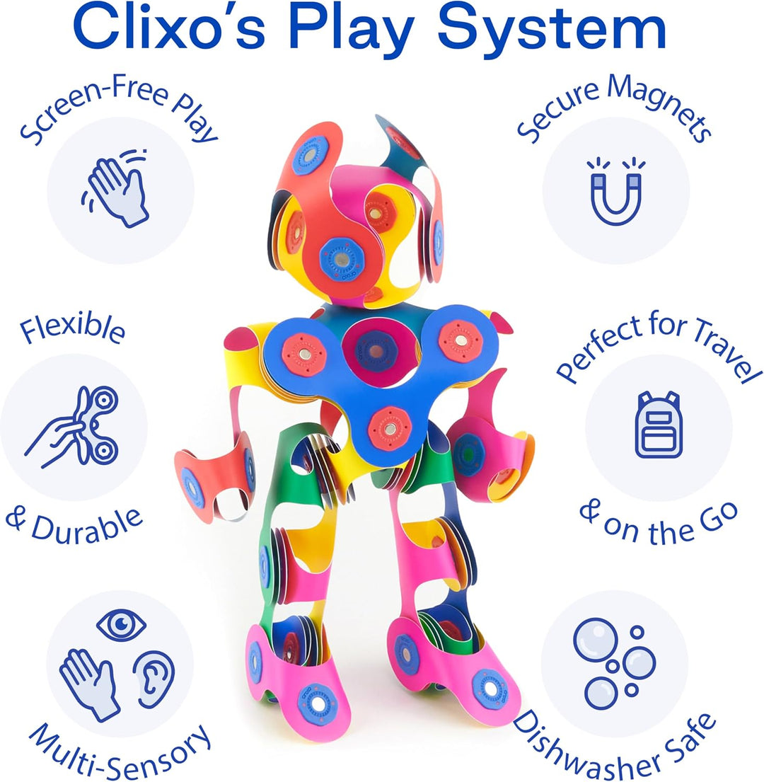 Clixo Rainbow 42 Piece Pack, 42 Piece Pack