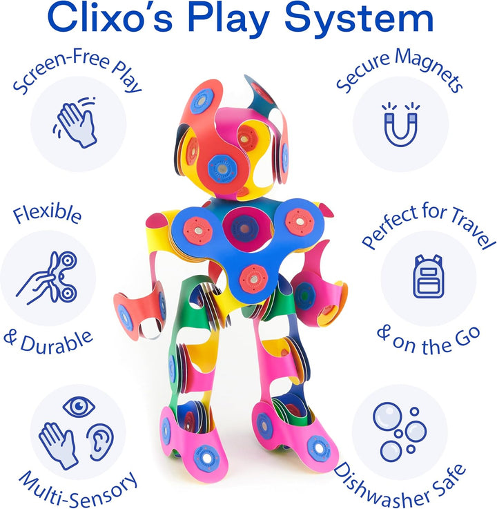 Clixo Rainbow 42 Piece Pack, 42 Piece Pack