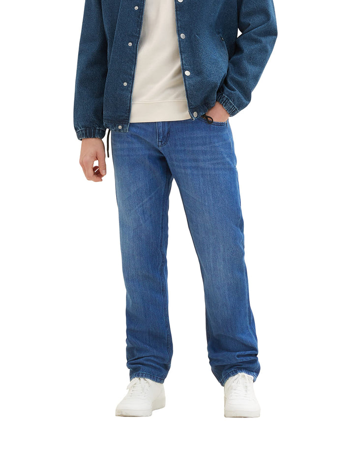 TOM TAILOR Herren Marvin Straight Jeans 29W / 30L 10119 - Used Mid Stone Blue Denim, 29W / 30L 10119