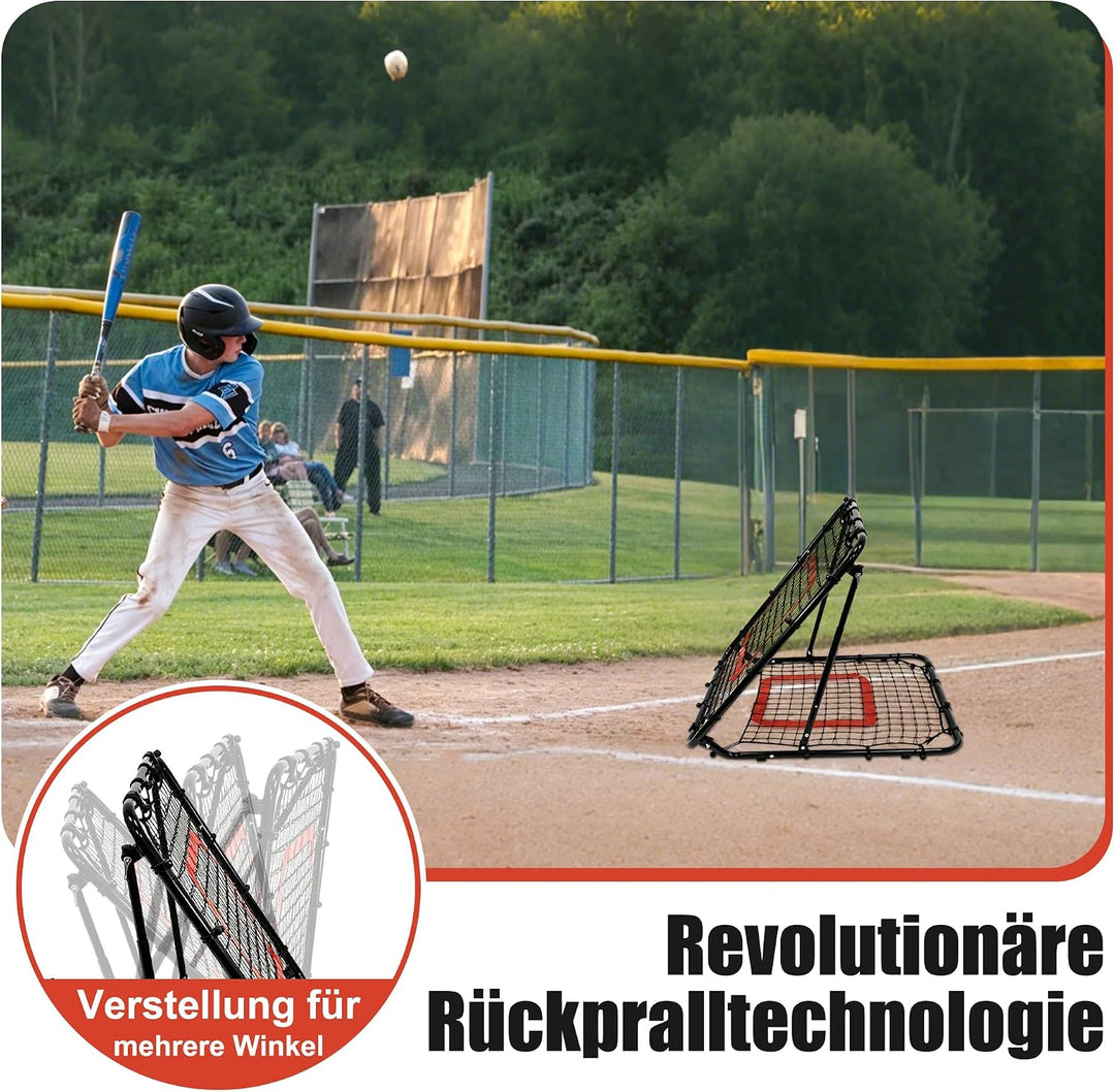 Fussball Rebounder Power Pass - Verstellbar &amp; stabil - Perfekt für Training - Indoor Outdoor Trainin