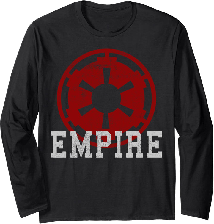 Star Wars Empire Red Logo Stamp Langarmshirt