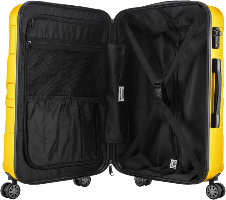 suitline Hartschalen-Koffer Koffer Trolley Rollkoffer Reisekoffer, TSA, 66 cm, ca. 58 Liter, 100% AB