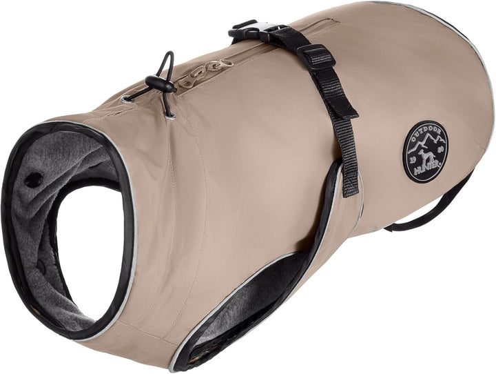 HUNTER UPPSALA Hundemantel, wasserabweisend, reflektierend, 55, taupe taupe 55, taupe 55