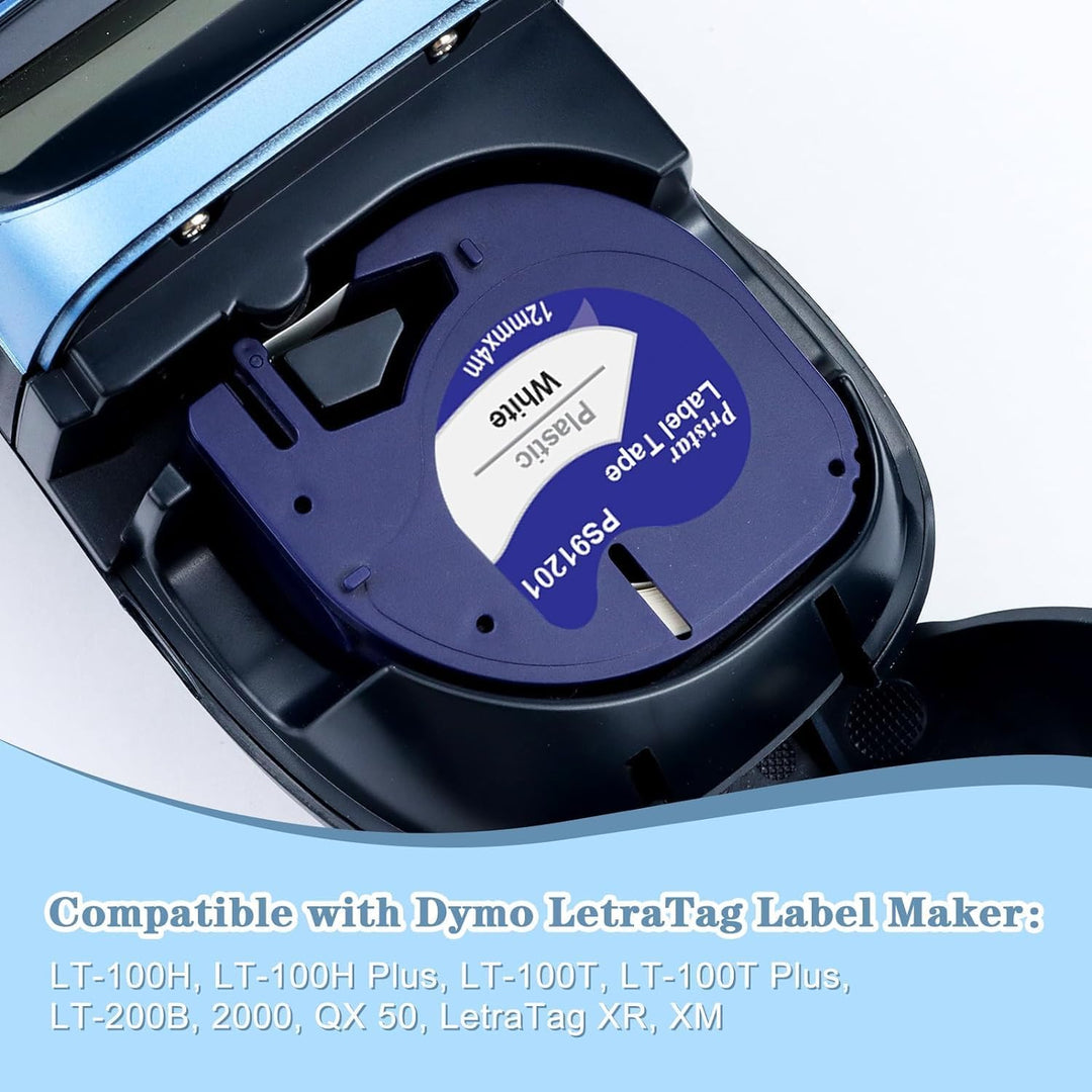 Pristar Schriftband Kompatibel für Dynmo 200B XR LT-100H LT-100T LT100-H LT-110T QX50 XM 2000 80 Kom