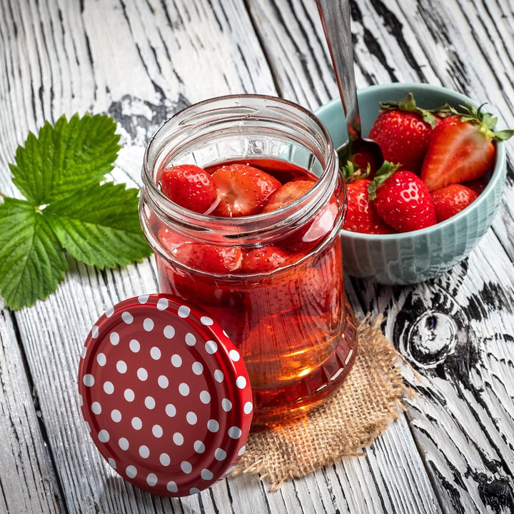 KADAX Einmachgläser 500ml TO82, Sturzgläser Mason Jar mit Schraubdeckel, Luftdichte Twist-off Gläser