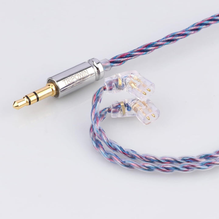 Linsoul Tripowin Sirene 4-adriges IEM-Kabel, 24 AWG OFC-Ersatzkabel, für In-Ear-Monitor, für 7 Hz Ze