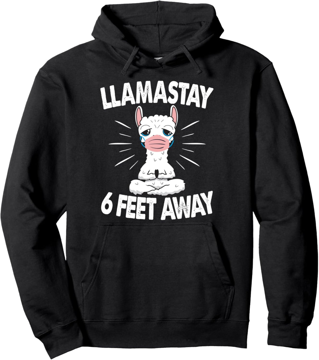 Llamastay 6 Fuss entfernt süsses Lama-Kindergeschenk Pullover Hoodie