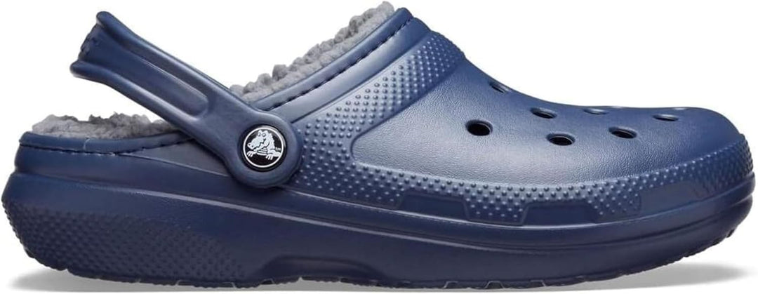 Crocs Unisex Classic Lined Clogs 37/38 EU Navy Charcoal, 37/38 EU Navy Charcoal