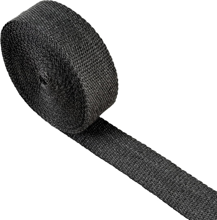 10m Fiberglas Hitzeschutz Band - 50mm breit schwarz