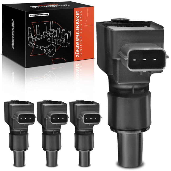 Frankberg 4x Zündspule Zündmodul Kompatibel mit RX-8 FE SE 1308ccm 2003-2012 Replace# N3H118100B