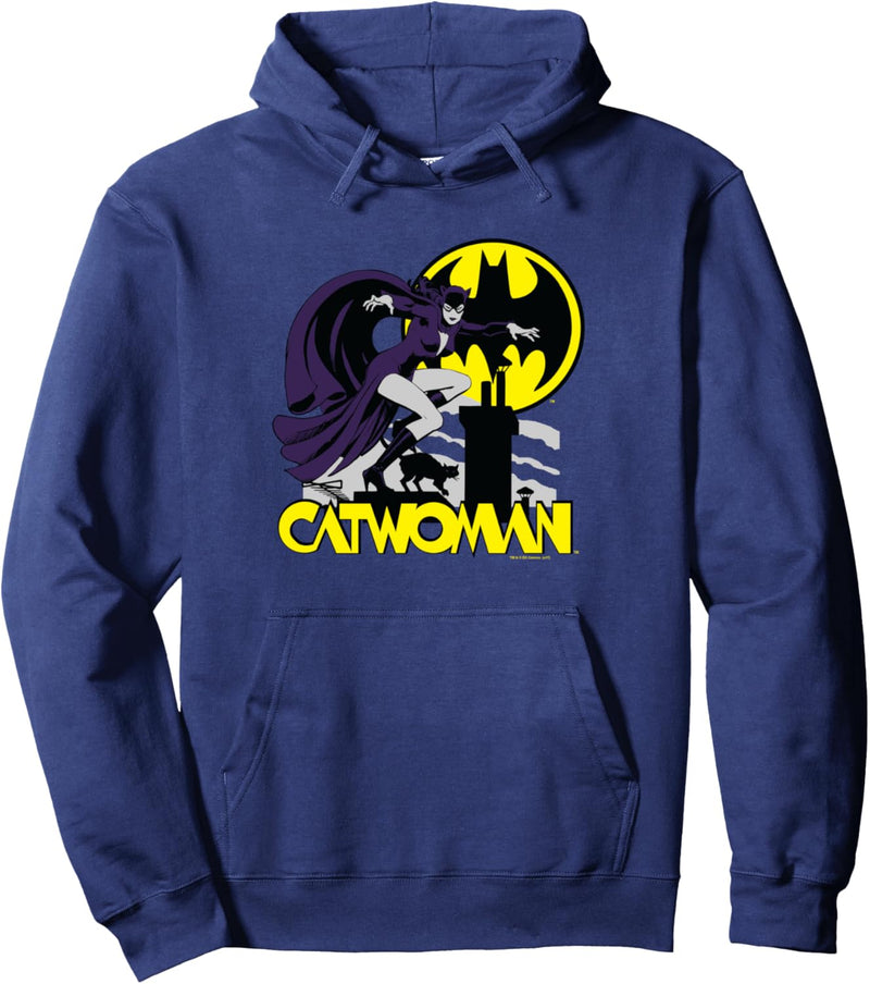 Batman Catwoman Rooftop Cat Pullover Hoodie