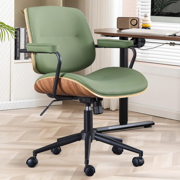 Homeoffice Bürostuhl Ergonomisch Stuhl Drehstuhl mit Armlehne Medieval Modern Bürostuhl 360°Drehbar