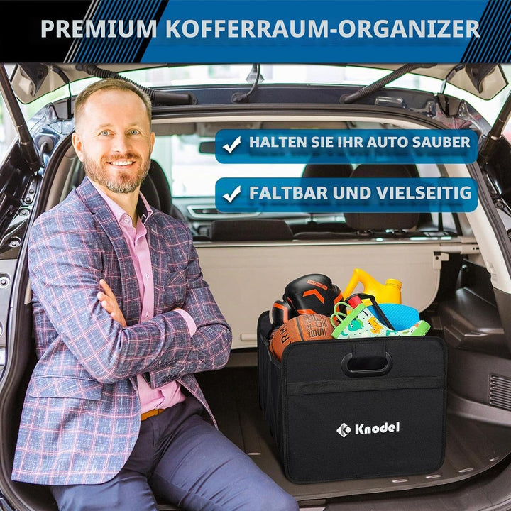 K KNODEL Kofferraum Organizer, klappbarer Kofferraum-Speicher, Automobilkonsolen und Organizer, Koff