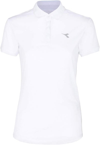 Diadora L. Polo Court Damen Shirt M Weiss, M Weiss