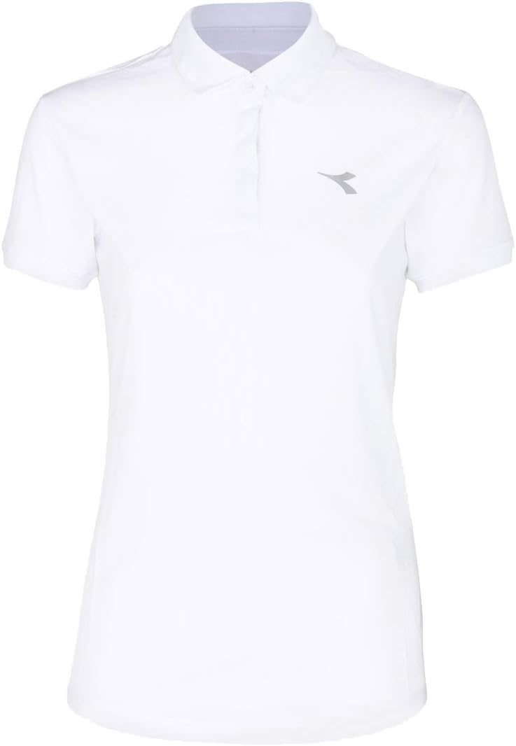 Diadora L. Polo Court Damen Shirt M Weiss, M Weiss