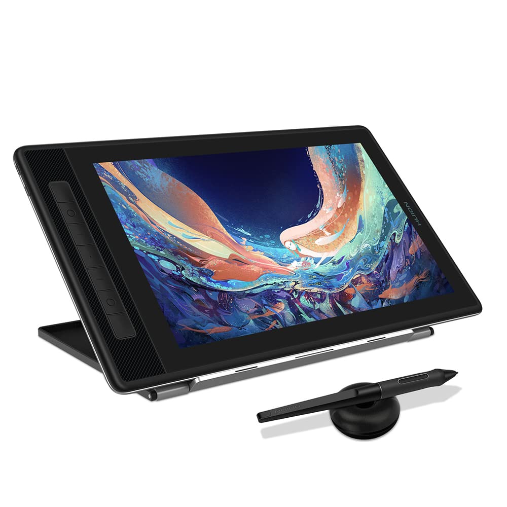 2022 HUION Kamvas Pro 13 2.5K QHD Grafiktablett mit Display QLED Volllaminierung 145% sRGB Batteriel